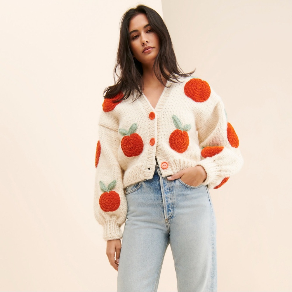 Chunky Peach Knit Sweater